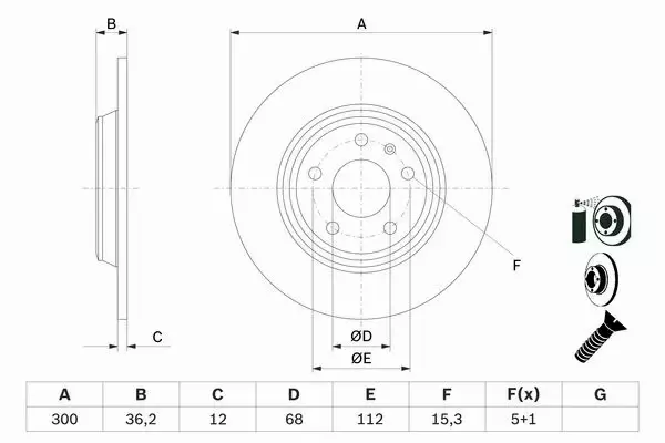 BOSCH TARCZE+KLOCKI PRZÓD+TYŁ AUDI Q5 8R 320MM 