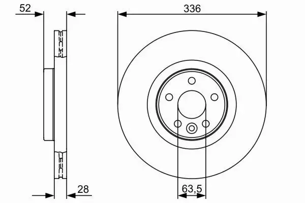 BOSCH TARCZE HAMULCOWE PRZÓD 0 986 479 395 