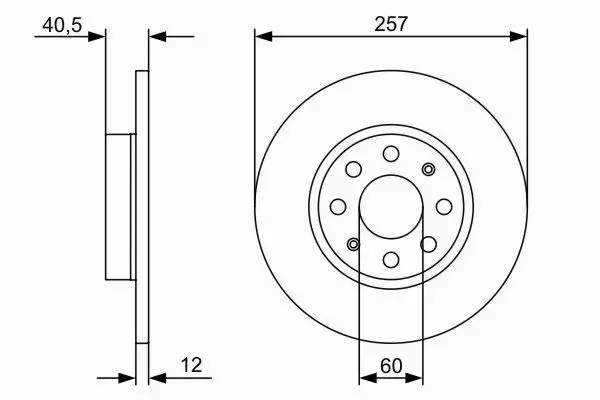 BOSCH TARCZE HAMULCOWE PRZÓD 0 986 479 402 