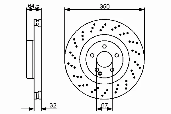 BOSCH TARCZE HAMULCOWE PRZÓD 0 986 479 412 