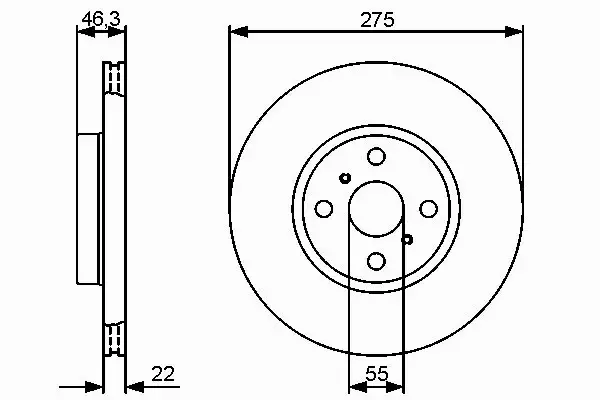 BOSCH TARCZE HAMULCOWE PRZÓD 0 986 479 431 