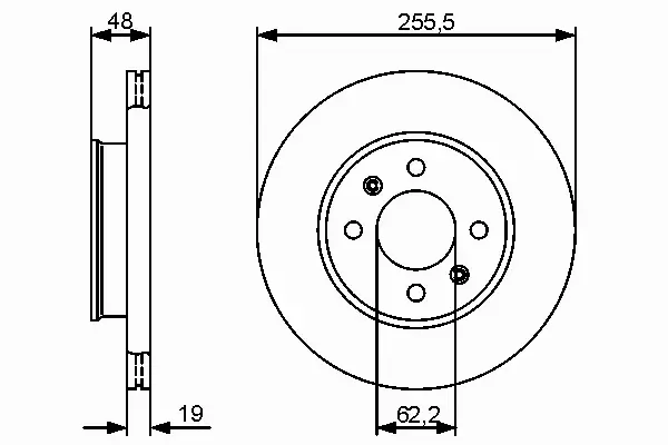 BOSCH TARCZE HAMULCOWE PRZÓD 0 986 479 459 