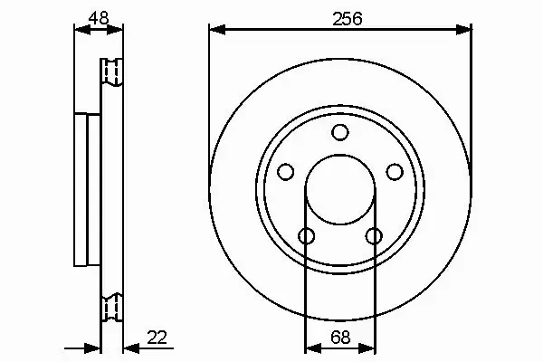 BOSCH TARCZE HAMULCOWE TYŁ 0 986 479 463 