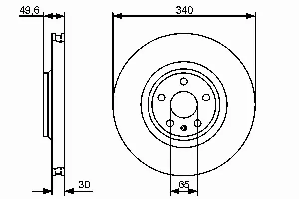 BOSCH TARCZE HAMULCOWE PRZÓD 0 986 479 464 