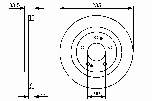 BOSCH TARCZE HAMULCOWE PRZÓD 0 986 479 470 