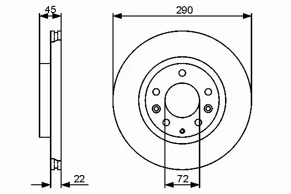 BOSCH TARCZE HAMULCOWE PRZÓD 0 986 479 474 