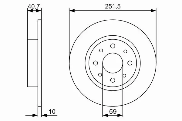 BOSCH TARCZE HAMULCOWE TYŁ 0 986 479 C83 