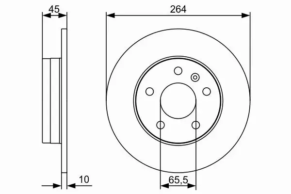 BOSCH TARCZE HAMULCOWE TYŁ 0 986 479 C66 