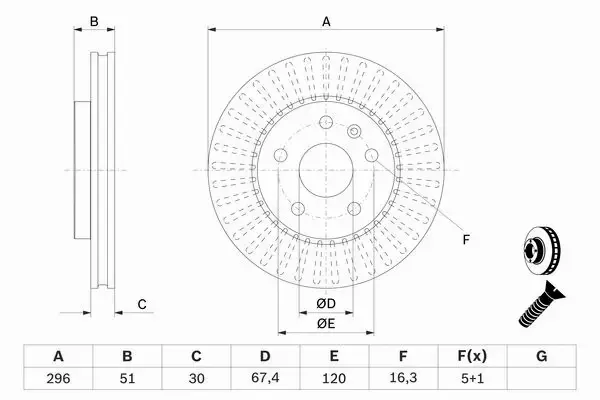 BOSCH TARCZE+KLOCKI PRZÓD+TYŁ CHEVROLET MALIBU OPEL INSIGNIA A 296+292MM 