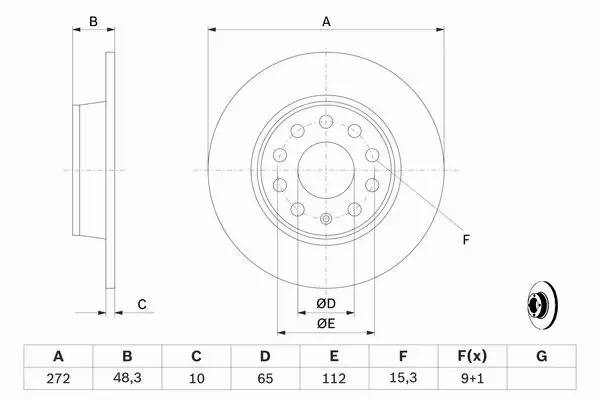 BOSCH TARCZE+KLOCKI P+T VW GOLF VII TOURAN 5T 312MM 