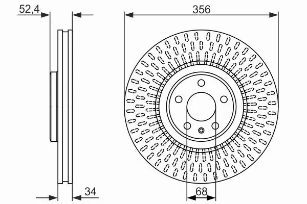 BOSCH TARCZE+KLOCKI PRZÓD+TYŁ AUDI A8 D4 356MM 