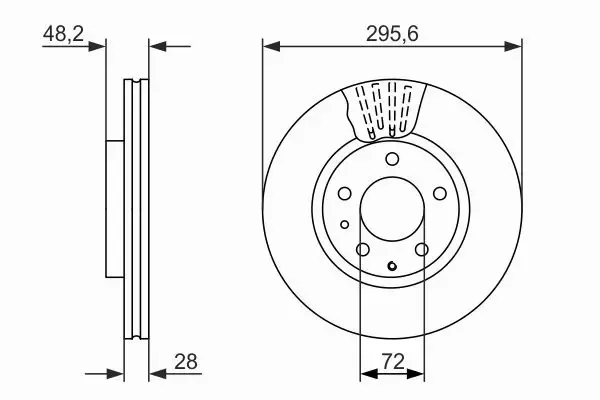 BOSCH TARCZE HAMULCOWE PRZÓD 0 986 479 758 