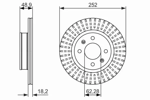 BOSCH TARCZE HAMULCOWE PRZÓD 0 986 479 770 