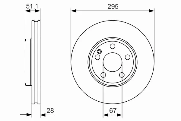 BOSCH TARCZE HAMULCOWE PRZÓD 0 986 479 A01 