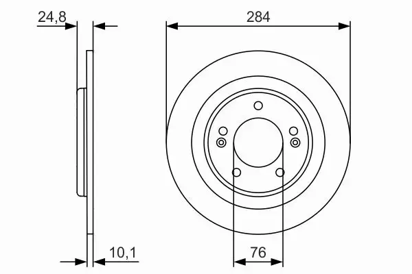 BOSCH TARCZE HAMULCOWE TYŁ 0 986 479 A13 