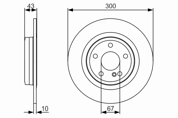 BOSCH TARCZE HAMULCOWE TYŁ 0 986 479 A38 