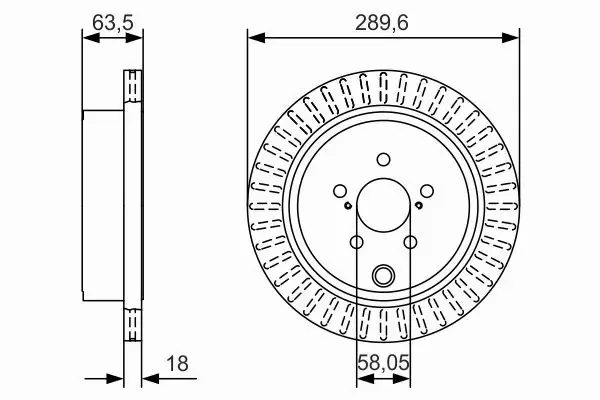 BOSCH TARCZE HAMULCOWE TYŁ 0 986 479 A83 