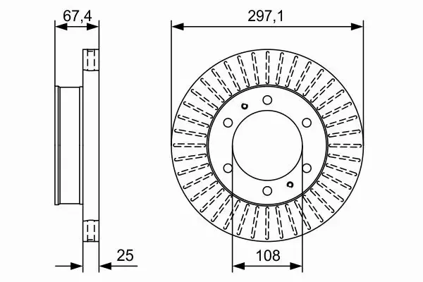 BOSCH TARCZE HAMULCOWE PRZÓD 0 986 479 A96 