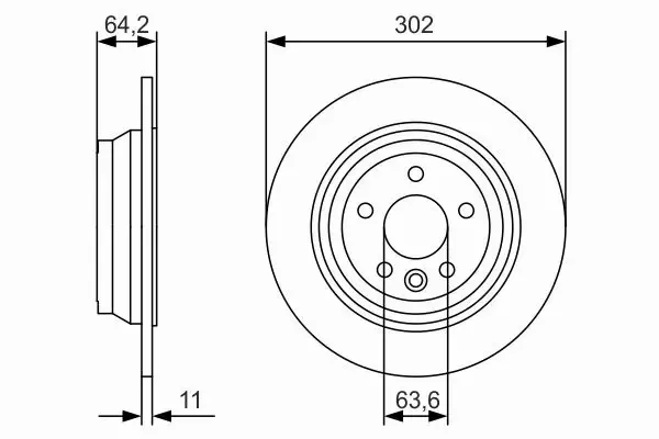 BOSCH TARCZE HAMULCOWE TYŁ 0 986 479 B19 