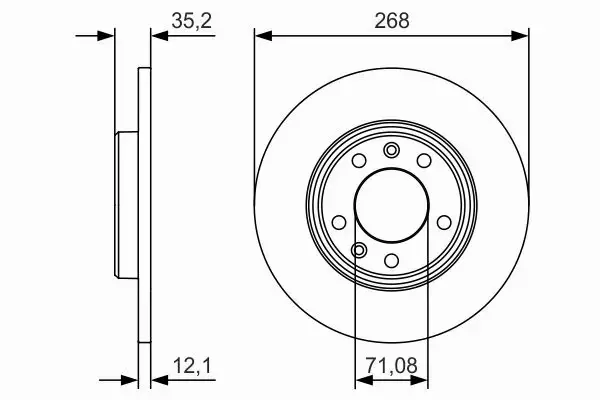 BOSCH TARCZE HAMULCOWE TYŁ 0 986 479 C24 