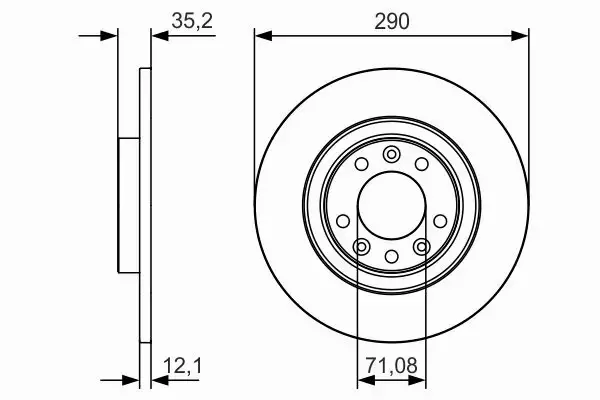 BOSCH TARCZE HAMULCOWE TYŁ 0 986 479 C25 