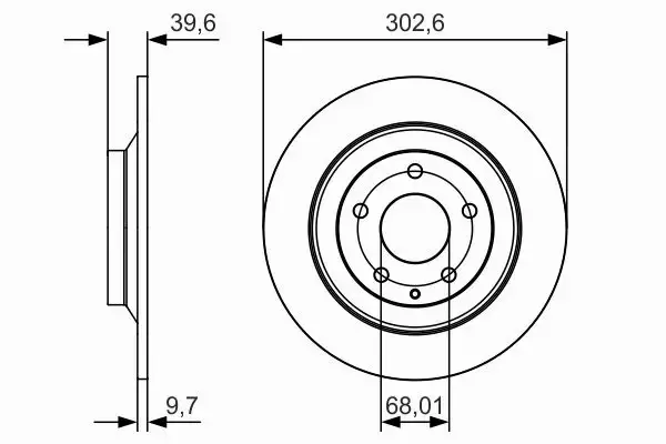 BOSCH TARCZA HAMULCOWA 0 986 479 C28 