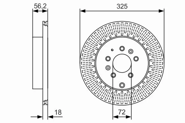 BOSCH TARCZE HAMULCOWE TYŁ 0 986 479 C30 