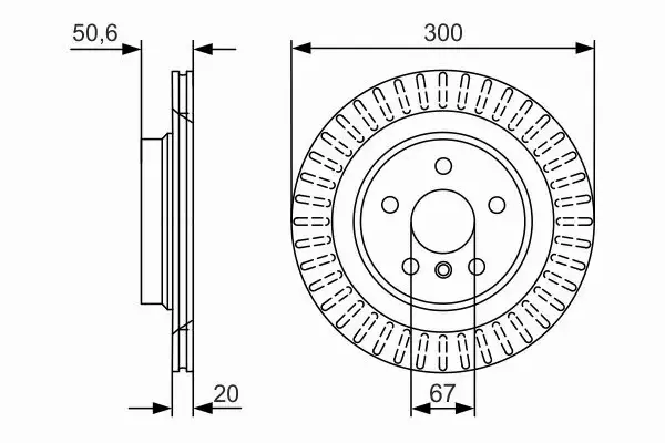 BOSCH TARCZE HAMULCOWE TYŁ 0 986 479 C95 