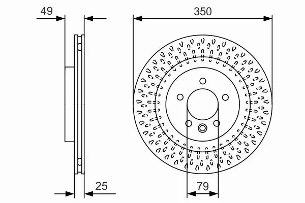 BOSCH TARCZE HAMULCOWE TYŁ 0 986 479 D31 