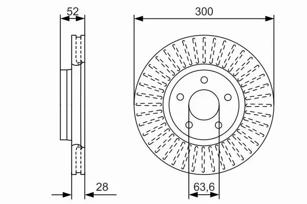 BOSCH TARCZE HAMULCOWE PRZÓD 0 986 479 D38 