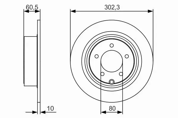 BOSCH TARCZE HAMULCOWE TYŁ 0 986 479 R07 