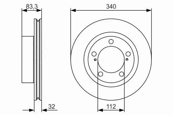 BOSCH TARCZE HAMULCOWE PRZÓD 0 986 479 R29 