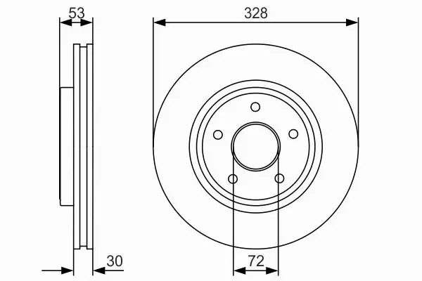 BOSCH TARCZE HAMULCOWE PRZÓD 0 986 479 R48 