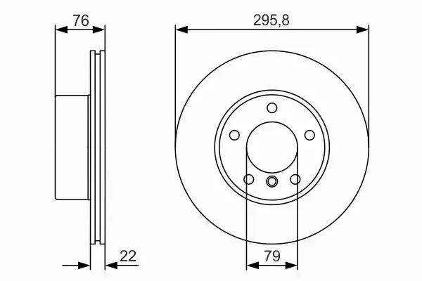 BOSCH TARCZA HAMULCOWA 0 986 479 R72 