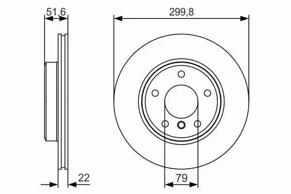 BOSCH TARCZA HAMULCOWA 0 986 479 S32 