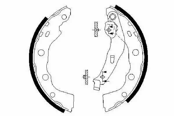 BOSCH SZCZĘKI HAMULCOWE 0 986 487 577 