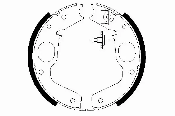 BOSCH SZCZĘKI HAMULCOWE 0 986 487 719 