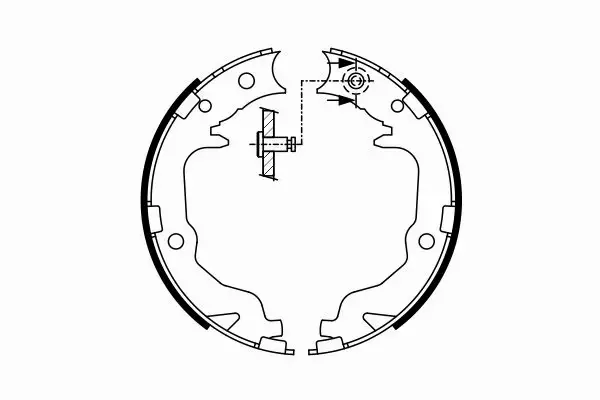 BOSCH SZCZĘKI HAMULCOWE 0 986 487 766 