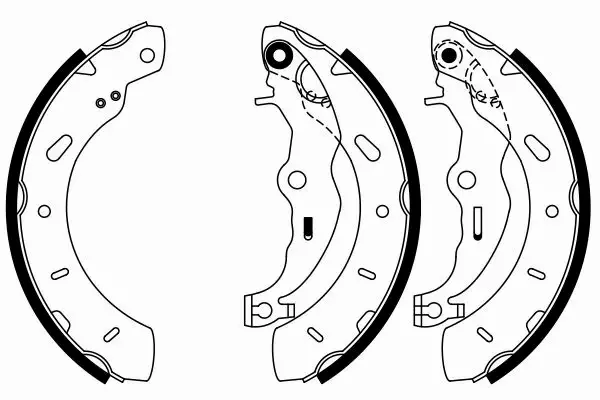 BOSCH SZCZĘKI HAMULCOWE 0 986 487 796 