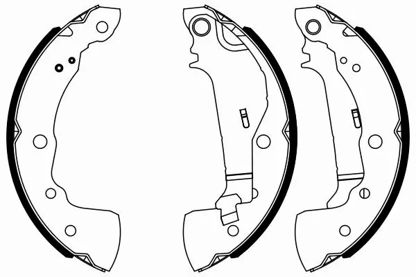 BOSCH SZCZĘKI HAMULCOWE 0 986 487 963 