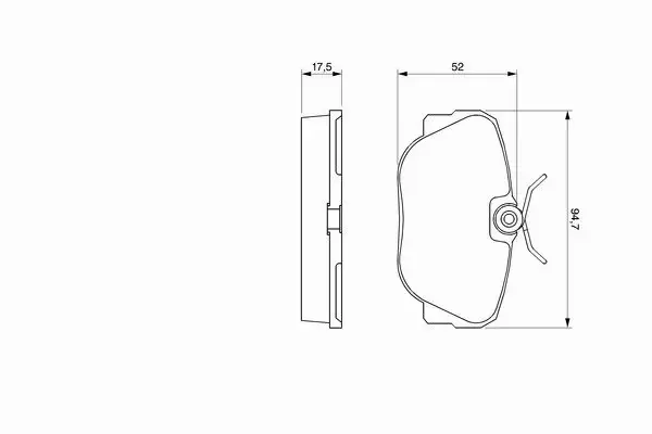 BOSCH KLOCKI HAMULCOWE PRZÓD 0 986 491 730 