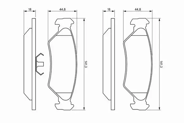 BOSCH KLOCKI HAMULCOWE PRZÓD 0 986 492 020 