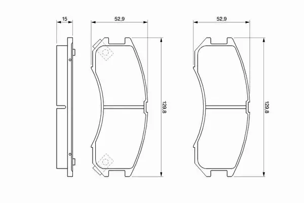 BOSCH KLOCKI HAMULCOWE PRZÓD 0 986 493 790 