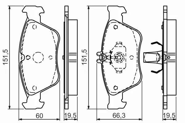 BOSCH TARCZE+KLOCKI PRZÓD MERCEDES C W202 288MM 