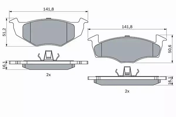 BOSCH TARCZE+KLOCKI PRZÓD SKODA FABIA VW POLO 9N 