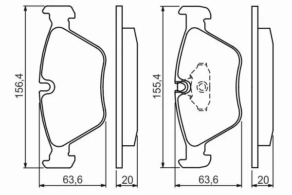 BOSCH Klocki przód BMW 5 E39 2.0 2.3 2.5 2.8 3.0 