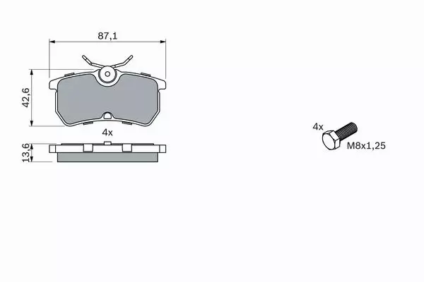 BOSCH TARCZE+KLOCKI TYŁ FORD FOCUS I MK1 ST 281MM 