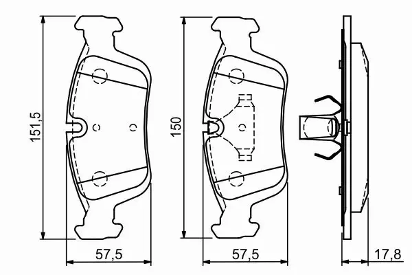 BOSCH TARCZE + KLOCKI BMW 3 E36 E46 Z3 Z4 PRZÓD  