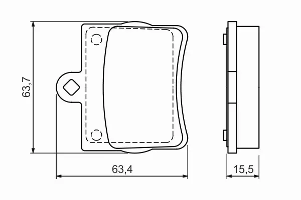 BOSCH KLOCKI HAMULCOWE TYŁ 0 986 494 017 