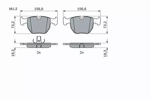 BOSCH TARCZE+KLOCKI PRZÓD BMW 5 E39 324MM 